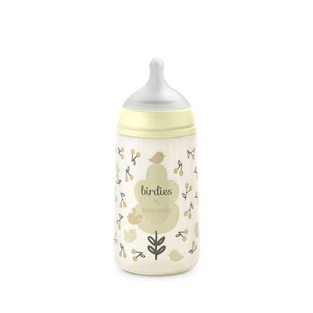 Biberon anti-colique 270 ml - débit s Oisillons beige+Oisillons rose+Oisillons vert 3 - vertbaudet enfant 
