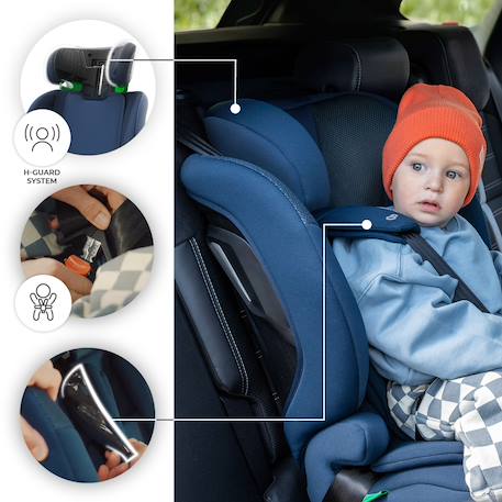 Siège auto enfant COMFORT UP 2 PLUS i-Size 76-150cm 3-en-1 air flow housse amovible ceinture 3 points sans isofix Beige+Blue+Gris+Noir+Vert 11 - vertbaudet enfant 