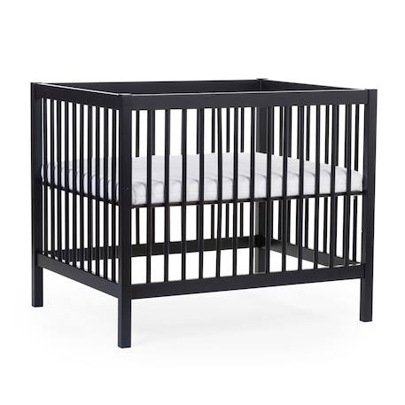 Parc pour bébé en bois + roues 95x75 cm parc 99 Blanc ancien+Noir 8 - vertbaudet enfant 