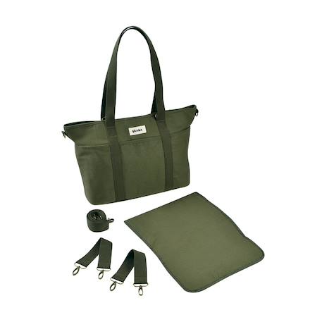 Sac à langer madrid Denim+Léopard+Lichen 16 - vertbaudet enfant 