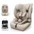 Siège auto Kinderkraft COMFORT UP 2 PLUS i-Size 76-150 cm harnais 5 points + organisateur voiture Beige+Gris+Noir+Vert 1 - vertbaudet enfant 