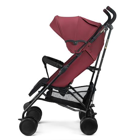 Poussette Kinderkraft SIESTA 2 légère 7,9 kg jusqu’à 22 kg, pliage canne, dossier réglable, harnais 5 points Gris+Noir+Rouge 15 - vertbaudet enfant 