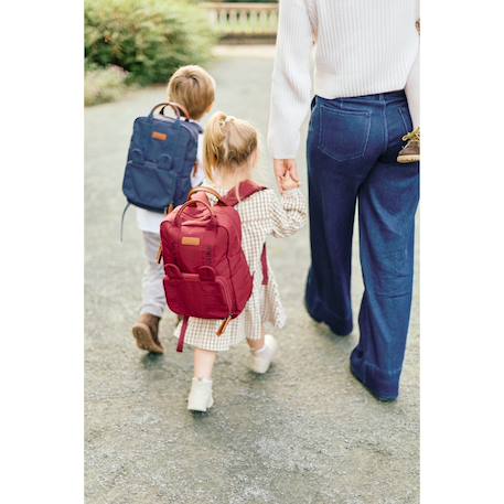 Sac à dos enfant mini club signature Bordeaux+Marine 8 - vertbaudet enfant 