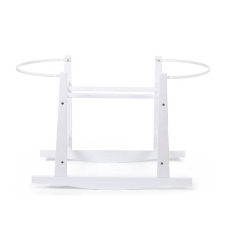 Support à bascule pour panier moïse en bois Blanc 1 - vertbaudet enfant 