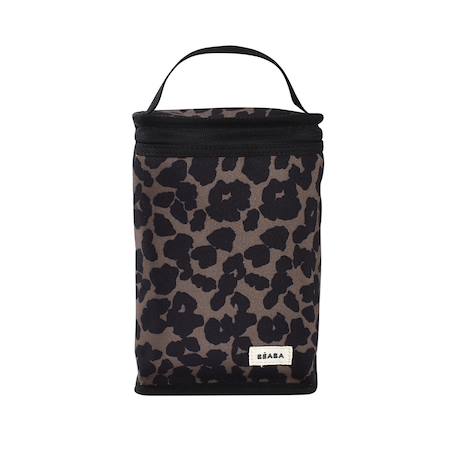 Pochette repas isotherme 2,8 l Léopard+Noir /or rose 1 - vertbaudet enfant 