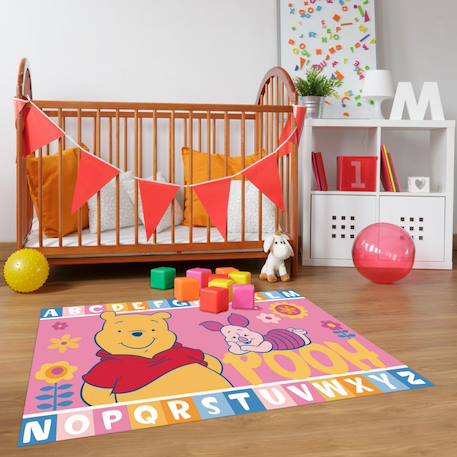 Tapis enfant  motif animaux lyn48 winnie l Rose 4 - vertbaudet enfant 