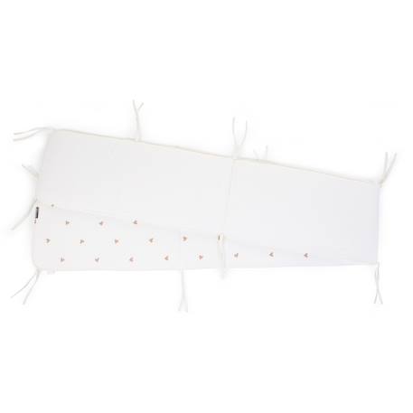Contour de parc bébé - 35x340 cm Cœurs+Neutre 3 - vertbaudet enfant 