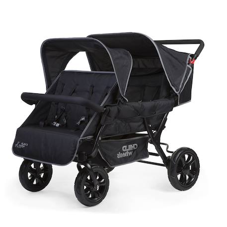 Poussette capacité 4 enfants two by two Noir 1 - vertbaudet enfant 