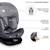 Siège auto Kinderkraft I-GROW I-Size 40-150 cm rotation 360° isofix + organisateur voiture Gris 5 - vertbaudet enfant 