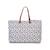 Sac à langer de voyage grande contenance design family bag Blanc imprimé+Gris toile 5 - vertbaudet enfant 