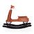 Scooter cheval à bascule jouet enfant Rouille/noir 4 - vertbaudet enfant 