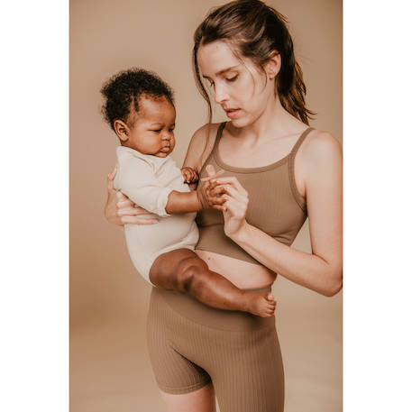 Sucette symétrique zero.zero Amande+Caramel 2 - vertbaudet enfant 