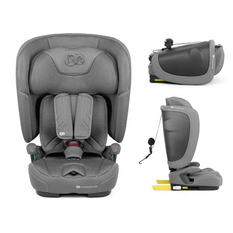 Siège auto Kinderkraft FIX2GO i-Size 76-150 cm isofix capteur saferide + organisateur voiture Bleu marine+Gris+Noir+Vert 10 - vertbaudet enfant 