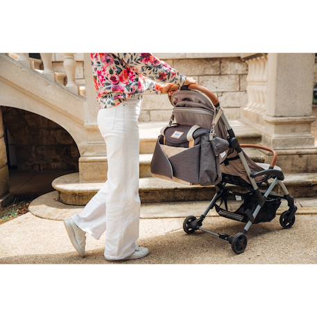 Sac à langer pratique et rangements multiples sydney Gris foncé 2 - vertbaudet enfant 
