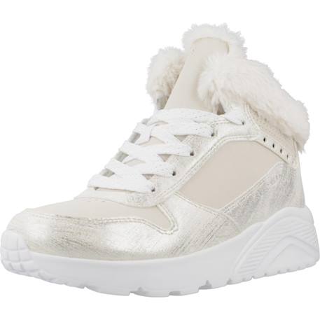 Baskets enfant fille légère souple Blanc nat+Blanc naturel 4 - vertbaudet enfant 