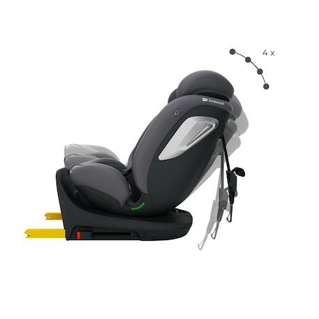 Siège auto Kinderkraft I-GROW 2 PLUS i-Size 40-150 cm évolutif 4 en 1 + organisateur voiture Bleu+Gris+Vert 11 - vertbaudet enfant 