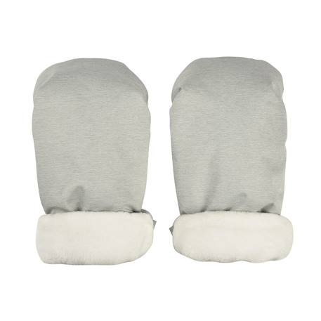 Moufles pour poussette universelles Gris chiné+Terracotta 1 - vertbaudet enfant 