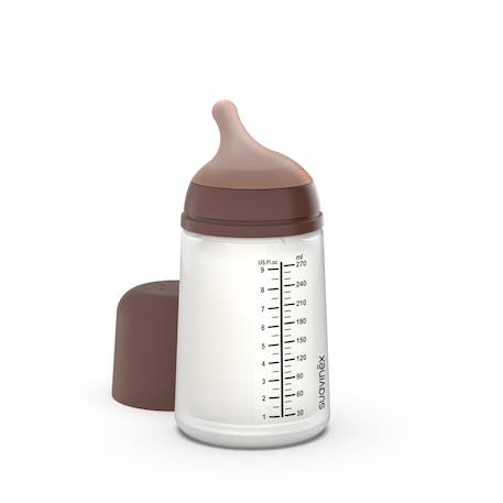 Biberon anti-colique 270 ml - débit moyen Beige foncé+Caramel+Sable clair 6 - vertbaudet enfant 