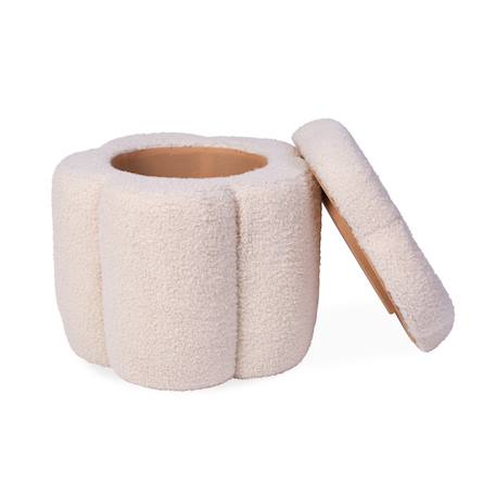 Pouf + coffre à jouets fleur Fleurs 5 - vertbaudet enfant 