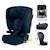 Siège auto Kinderkraft FIX2GO i-Size 76-150 cm isofix capteur saferide + organisateur voiture Bleu marine+Gris+Noir+Vert 1 - vertbaudet enfant 
