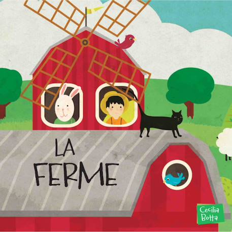 Puzzle géant ferme enfant 30 pièces avec livre éducatif Rouge 4 - vertbaudet enfant 