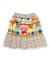 Jupe fille en maille avec rubans décoratifs Beige 2 - vertbaudet enfant 