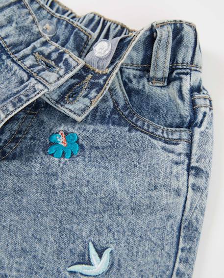 Short fille en denim Bleu 3 - vertbaudet enfant 