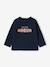T-shirt bébé manches longues avec motif c½ur léopard écru+marine 5 - vertbaudet enfant 
