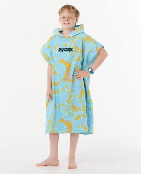 Poncho surf kids mixed Black+Bright blue 10 - vertbaudet enfant 