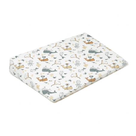 Pack matelas bébé 60x120 cm + plan incliné coton sweety - confort souple et position idéale Bleu+Rose 5 - vertbaudet enfant 