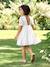 Robe fille boheme manches dentelles blanc 1 - vertbaudet enfant 