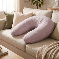 Puériculture-Allaitement-Coussin de maternité 3 en 1 : grossesse, allaitement & repos - housse double gaze coton