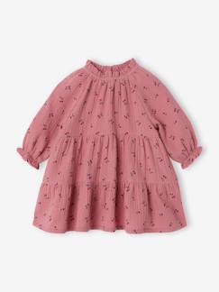 Bébé-Robe, jupe-Robe bébé à volants en gaze de coton