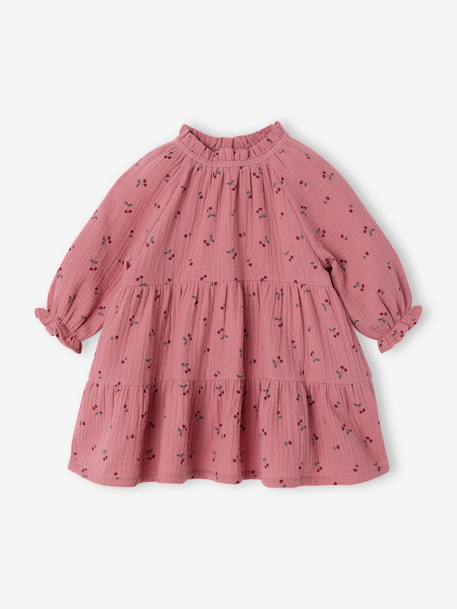 Bébé-Robe bébé à volants en gaze de coton
