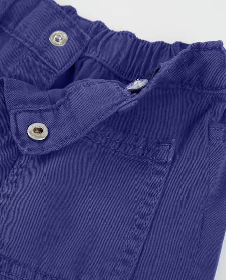 Jupe pour fille en toile avec boutons en forme de cœur Violet 3 - vertbaudet enfant 