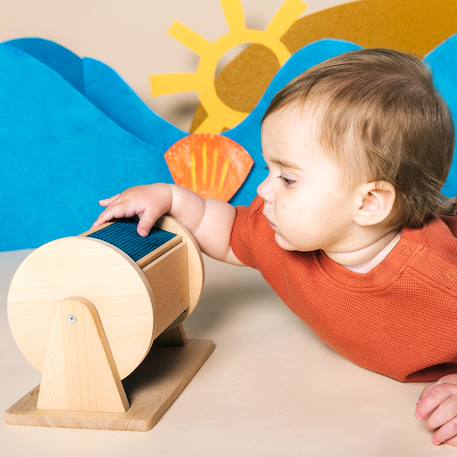 Roue sensorielle en bois pour bébé Bleu 5 - vertbaudet enfant 