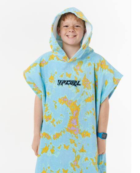 Poncho surf kids mixed Black+Bright blue 12 - vertbaudet enfant 