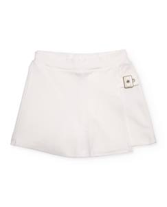 Jupe-short fille en maille avec boucle décorative  - vertbaudet enfant