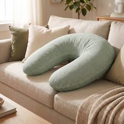 Puériculture-Allaitement-Coussin de maternité 3 en 1 : grossesse, allaitement & repos - housse double gaze coton