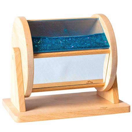 Roue sensorielle en bois pour bébé Bleu 1 - vertbaudet enfant 