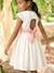Robe fête patineuse nœud blanc+vert sauge 3 - vertbaudet enfant 
