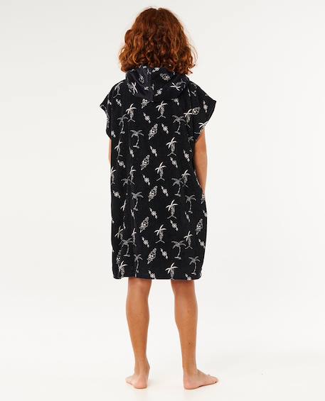 Poncho surf kids mixed Black+Bright blue 3 - vertbaudet enfant 