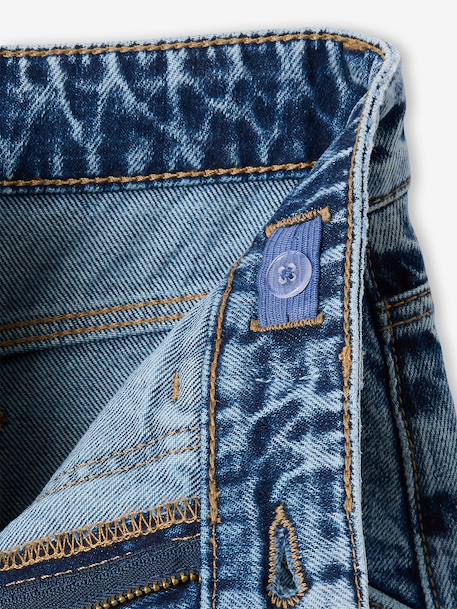 Jean large poches charpentier fille bleu foncé+bleu moyen+denim gris 4 - vertbaudet enfant 
