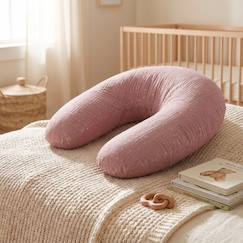 Puériculture-Allaitement-Coussin de maternité 3 en 1 : grossesse, allaitement & repos - housse double gaze coton