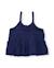 T-shirt fille en maille avec bretelles froncées Bleu 3 - vertbaudet enfant 