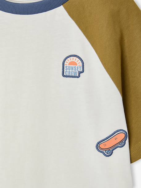 T-shirt manches courtes garçon kaki 5 - vertbaudet enfant 