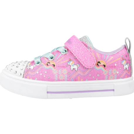 Baskets bébé fille Bleu nvmt+Rose pkmt 8 - vertbaudet enfant 