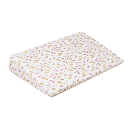 Pack matelas bébé 60x120 cm + plan incliné coton sweety - confort souple et position idéale Bleu+Rose 10 - vertbaudet enfant 