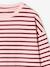 T-shirt manches longues fille bois de rose+écru 3 - vertbaudet enfant 
