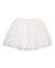 Jupe fille en tissu tissé avec fleurs en relief Blanc 2 - vertbaudet enfant 